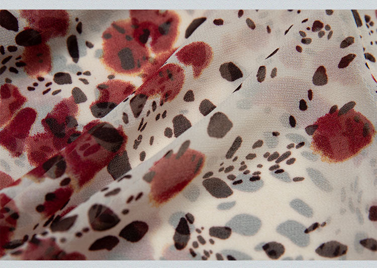 Detachable Flower Decorated White and Red Asymmetrical Hem Cami Top