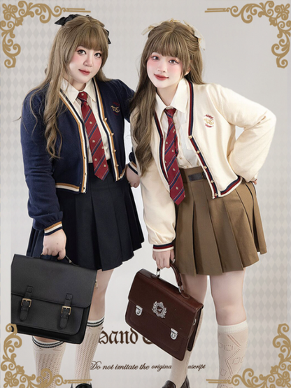 Plus Size - Royal College Apricot Cardigan