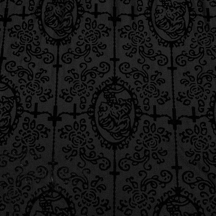 Black Goth High Collar T-shirt