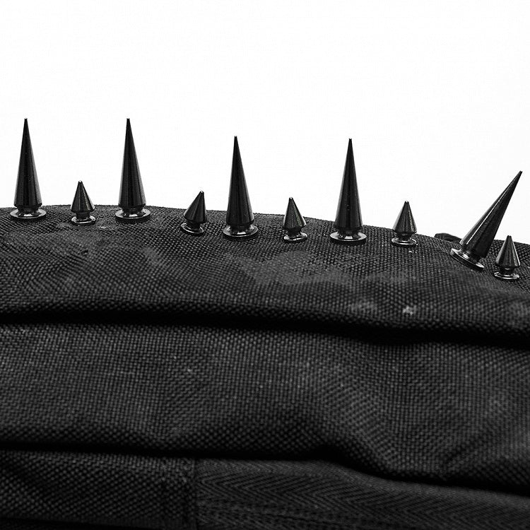 Black Punk One Shoulder Spiked Bag