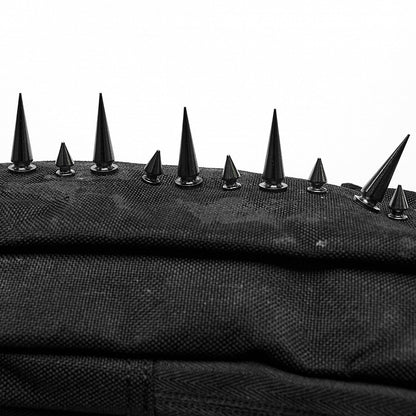 Black Punk One Shoulder Spiked Bag
