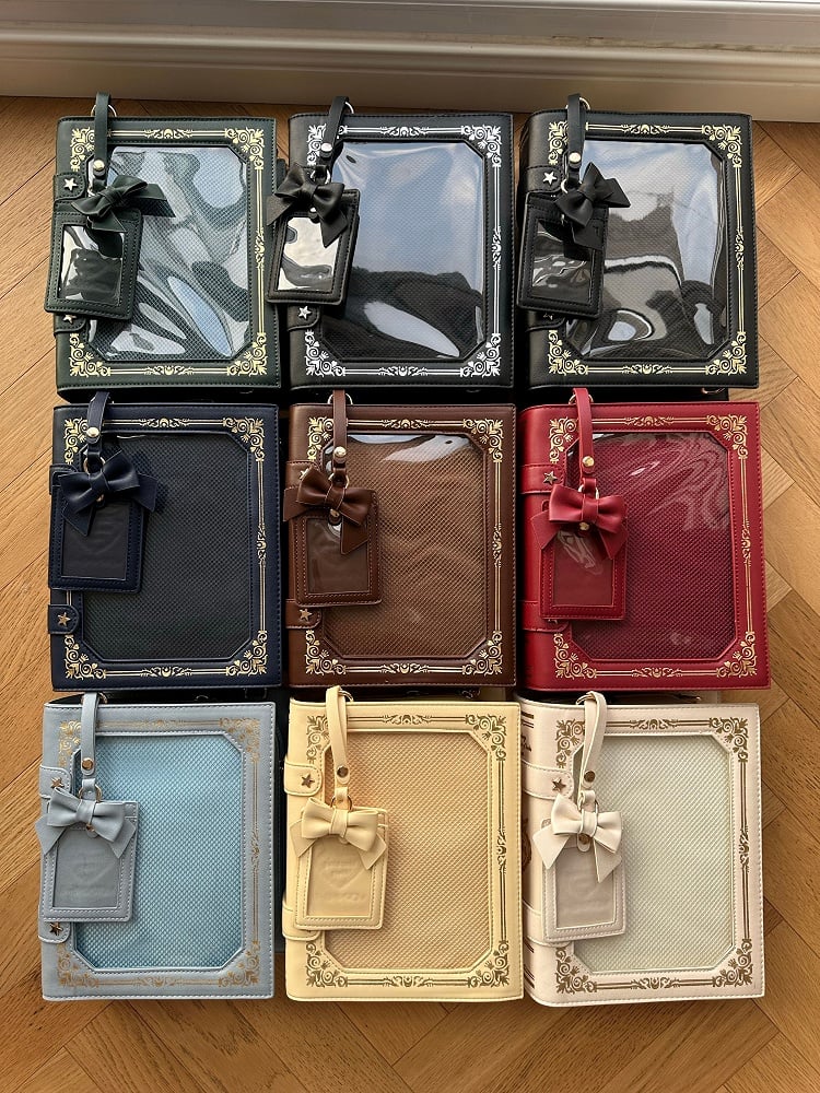 Magic Book Ita Crossbody Bag Black/Blue/Red/Pink/Yellow/Green/Purple 8 Color Options Itabag