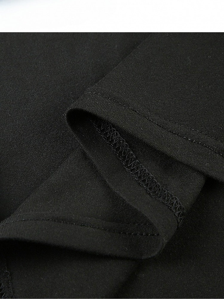 Black Off-the-shoulder Neckline Lace Detail Print Design Top