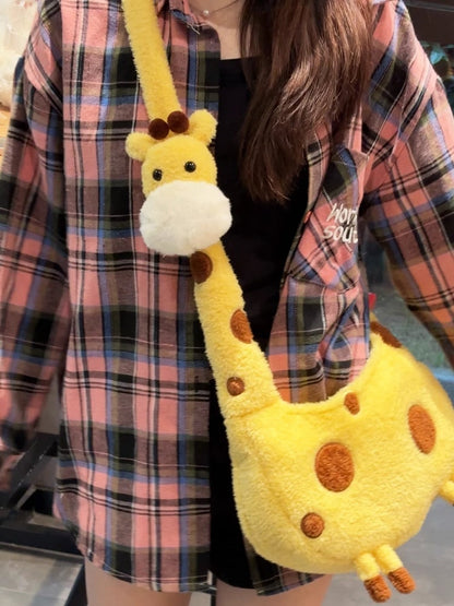 Yellow Giraffe Crossbody Bag
