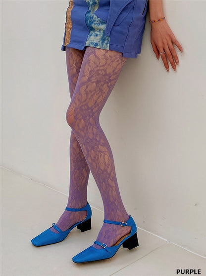 6 Color Options Lace Tights