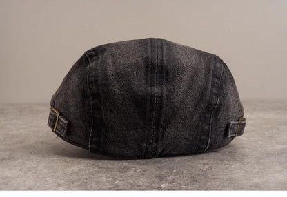 Handmade Butterfly Gray Distressed Holes Gothic Denim Hat