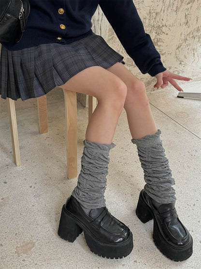 5 Color Options Ruffled Stockings