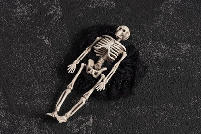 Gothic Skeleton Black Lace Hairclip