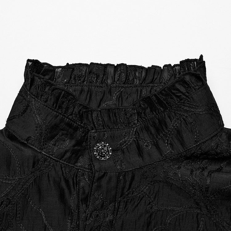 Goth Men's Embroidered Shirt