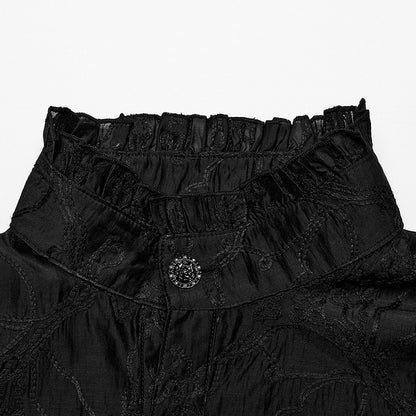 Goth Men's Embroidered Shirt