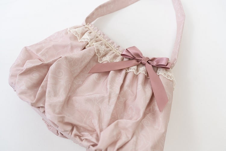 Pink / Blue / Gray Hand Bag