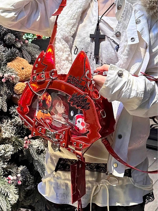 Red PU Shoulder Straps