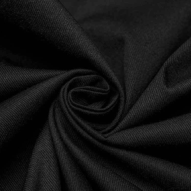 Black Punk Sexy Hollow Shirt