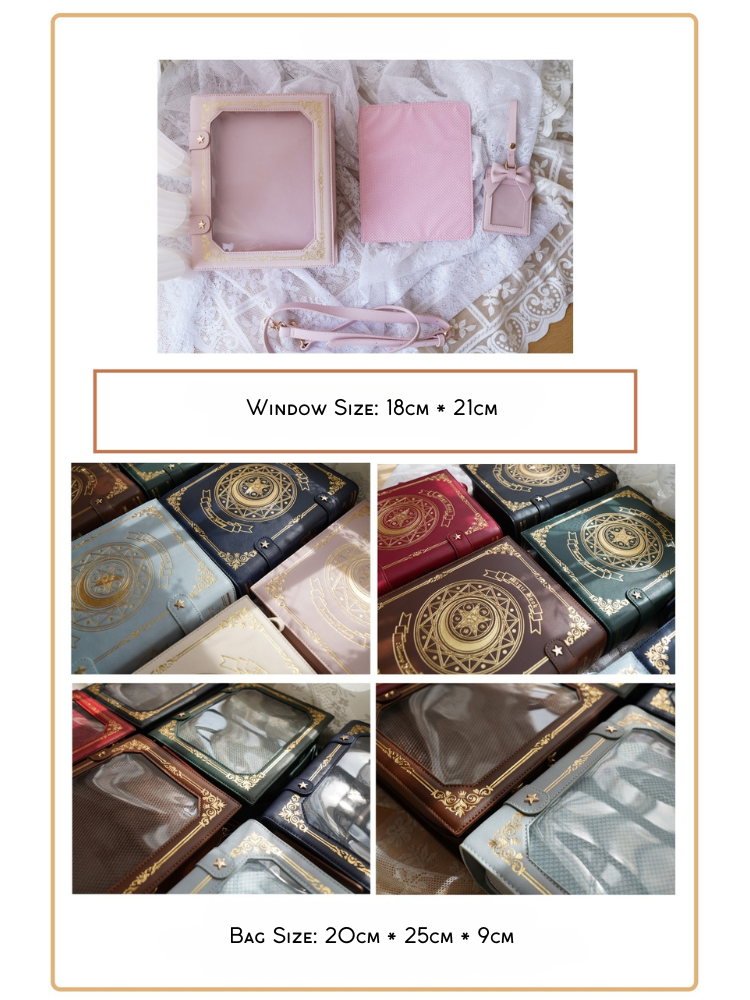 Magic Book Ita Crossbody Bag Black/Blue/Red/Pink/Yellow/Green/Purple 8 Color Options Itabag