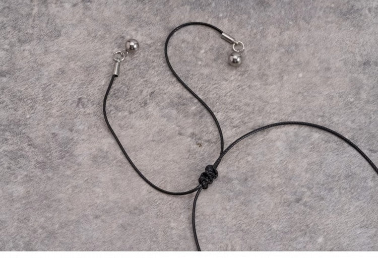 Gothic Black Cross Pendant Necklace Set