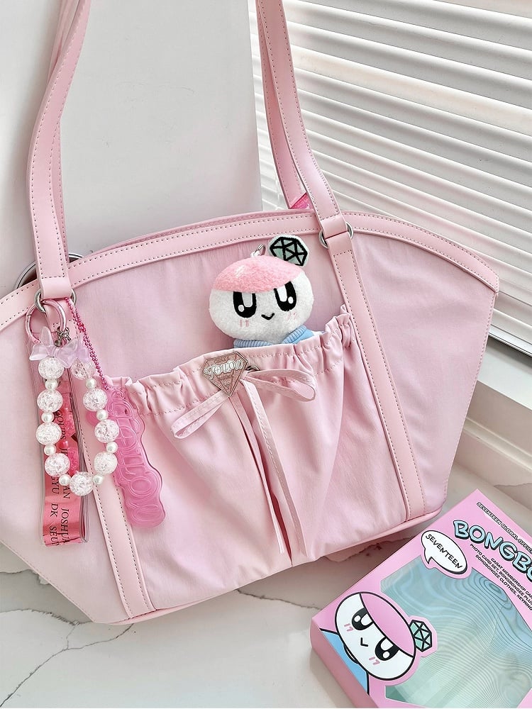 Pink Fan-shaped Ita Shoulder Bag