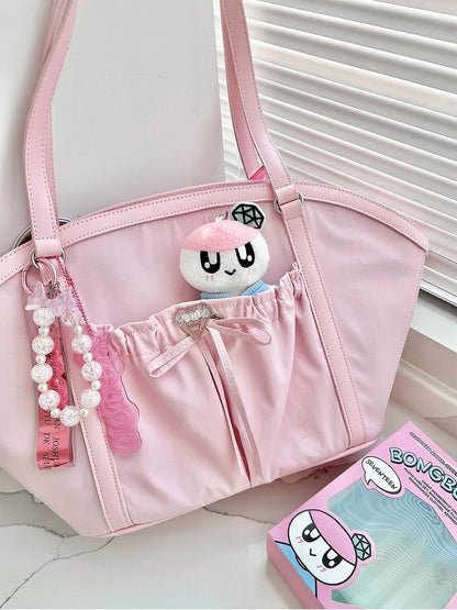 Pink Fan-shaped Ita Shoulder Bag