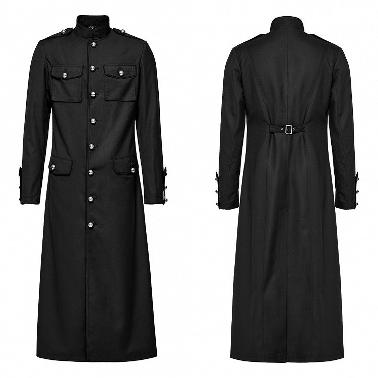 Black Military Coat