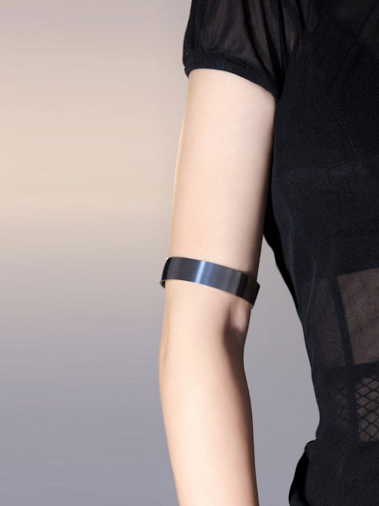 Silver Cyberpunk Arm Cuff