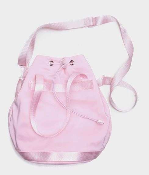 Deamy & Large Capacity Pink Drawstring Bucket Bag In Kawaii Style