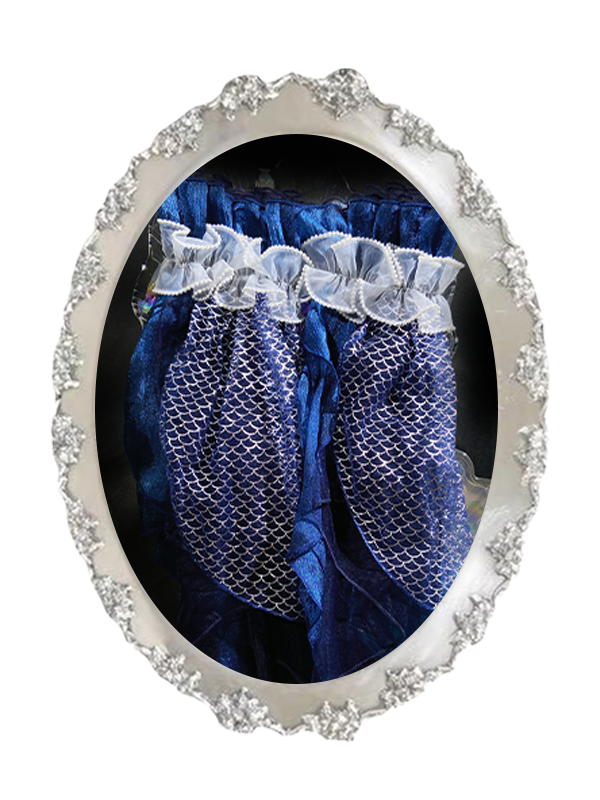 Pink / Blue Tulle Sleeves