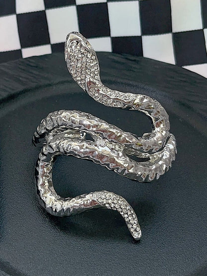 Silver Y2K Snake Shaped Bracelet