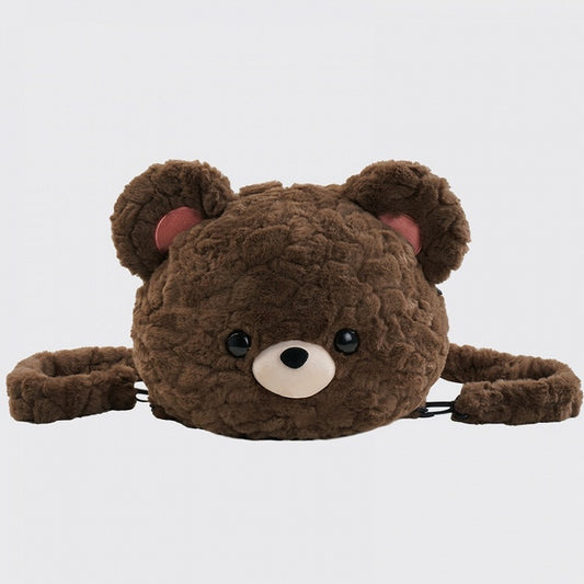 Brown Bear-shaped Plush Backpack