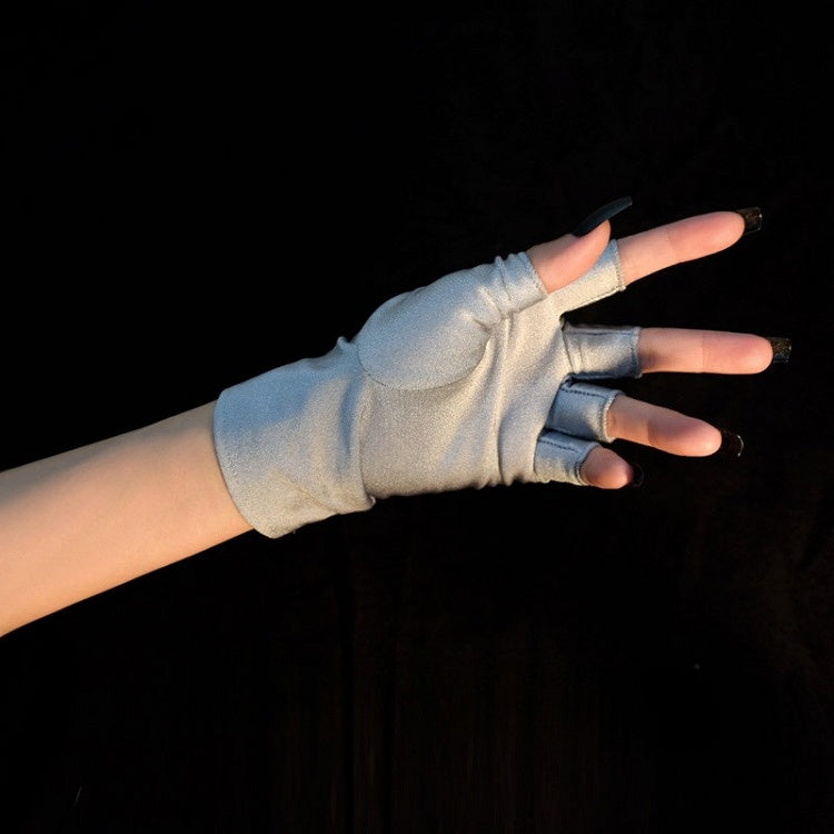 Silver Cyberpunk Finger Gloves + Silver Bracelet