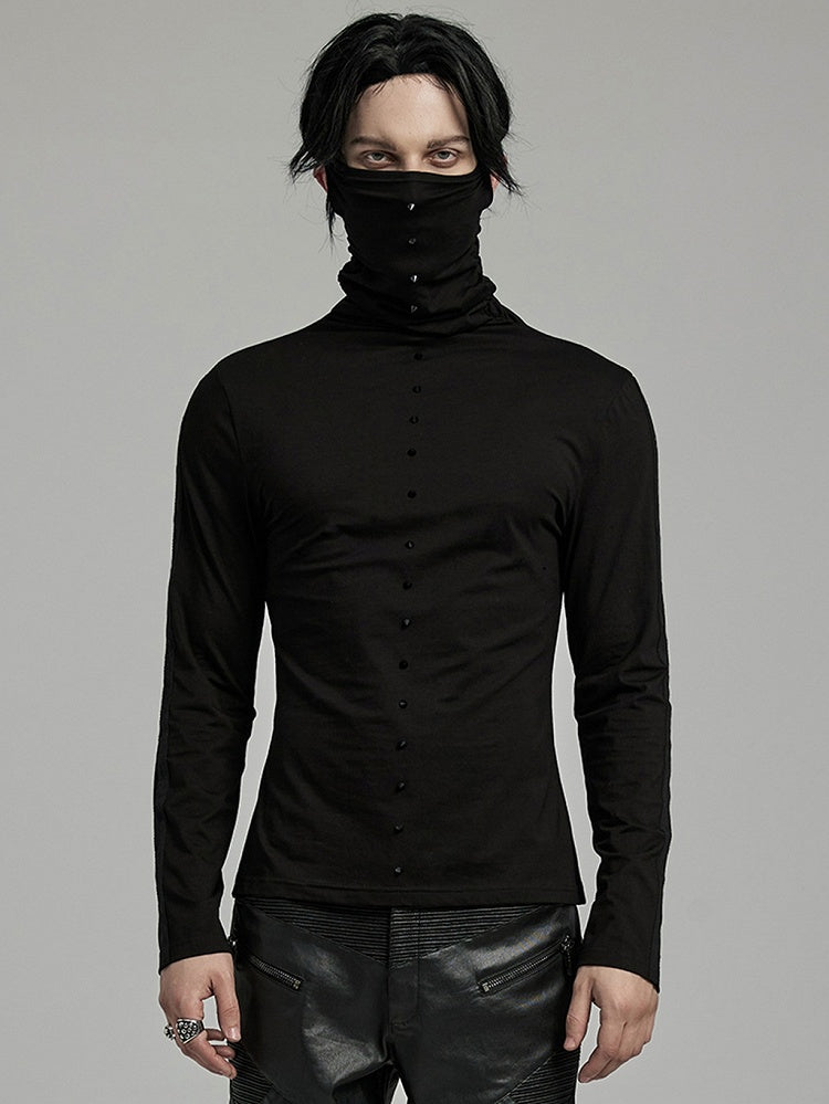 Punk High Collar T-shirt