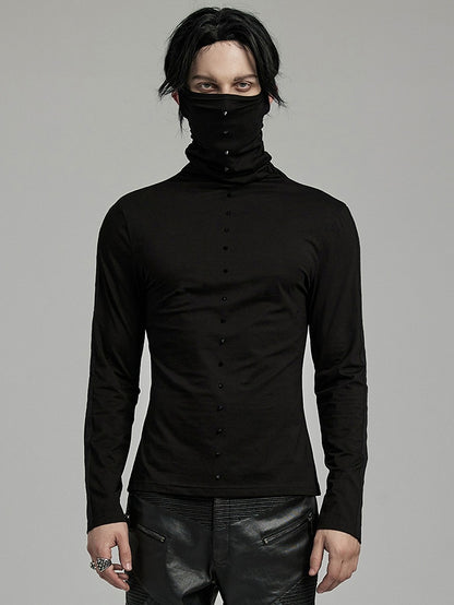 Punk High Collar T-shirt