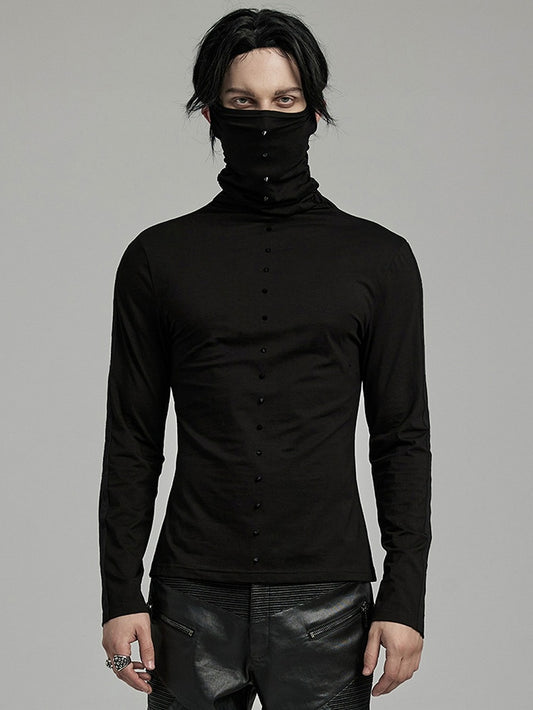 Punk High Collar T-shirt