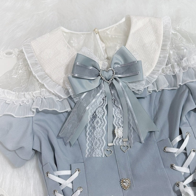 13 Options Jirai Kei Heart Charm Big Bow Brooch