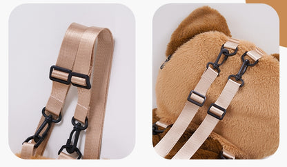 Brown 35cm/50cm Plush Red Panda Backpack Detachable Shoulder Straps