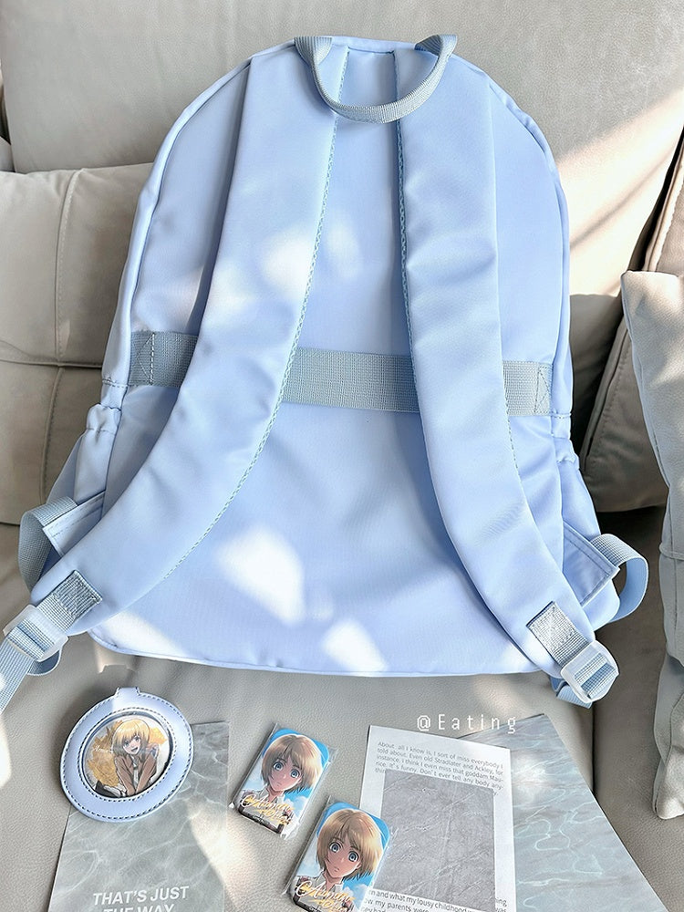 Light Blue Stars Large Capacity Ita Backpack