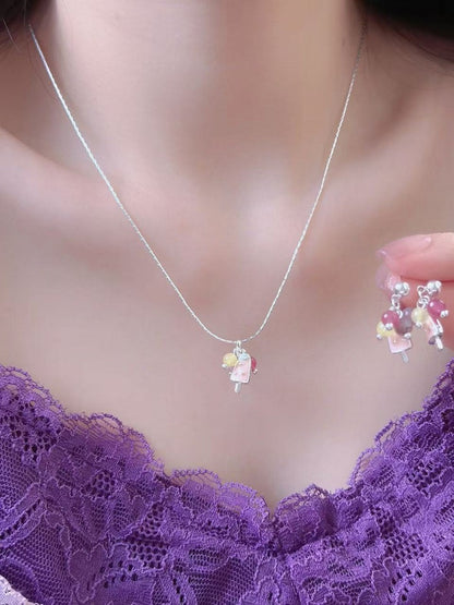 3 Options Ice Cream Pendant Necklace