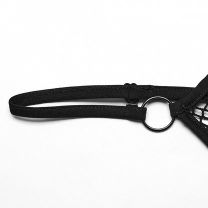 Black Goth Perspective Top