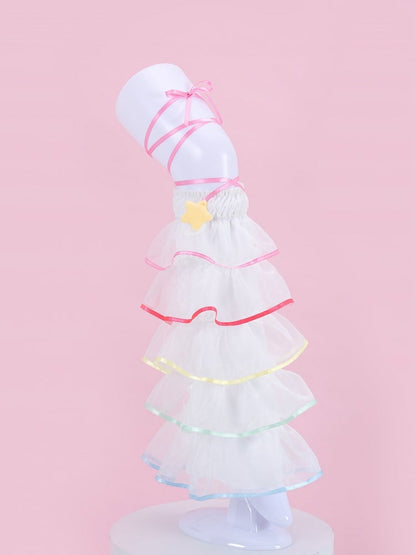 Sweet Layered Rainbow Leg Sleeves