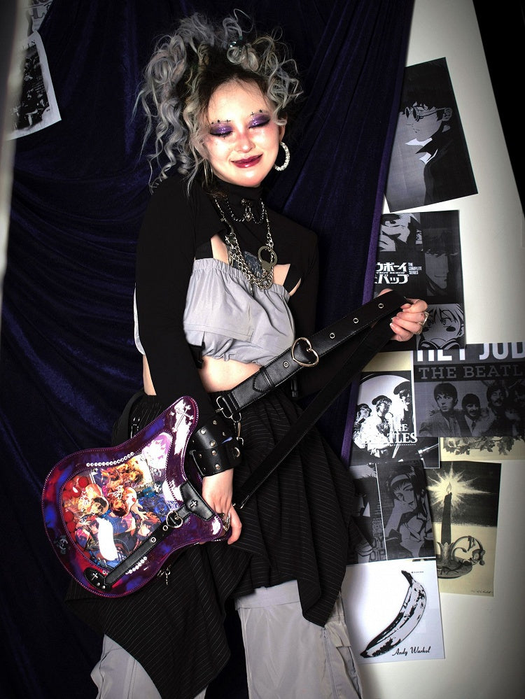 Ajustable Strap Bass Y2K Fashion Laser Crossbody Itabag