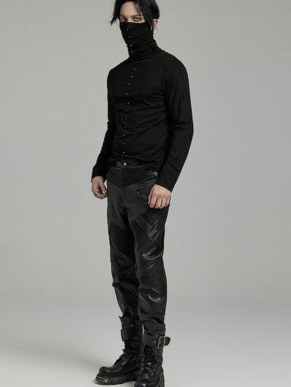 Punk High Collar T-shirt