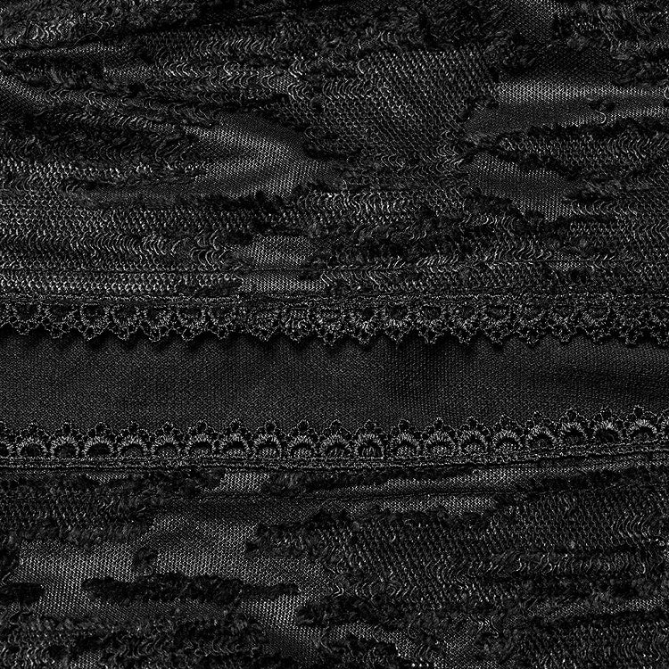 Black Goth Decadent Knitted Jacket