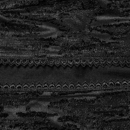 Black Goth Decadent Knitted Jacket