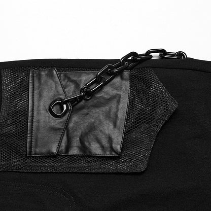 Black Punk 3D Pocket Trousers