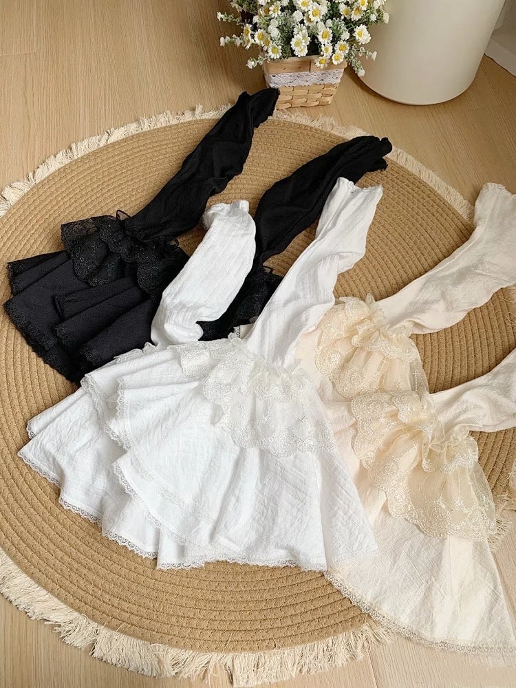 Clearance-Black Detachable Bell Sleeves