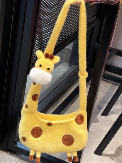 Yellow Giraffe Crossbody Bag