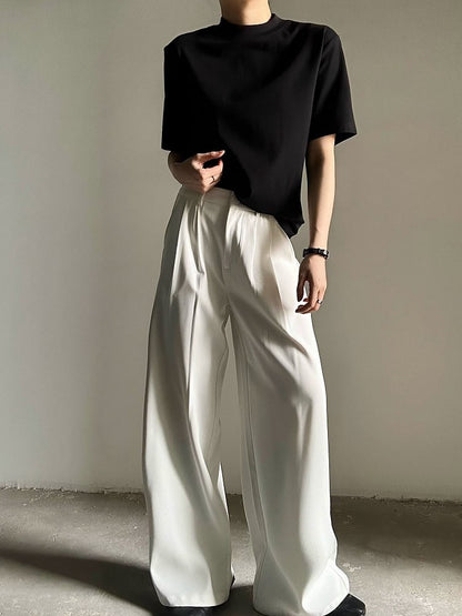 Ouji Lolita Black Unisex Short Sleeve Mock Neck T-shirt