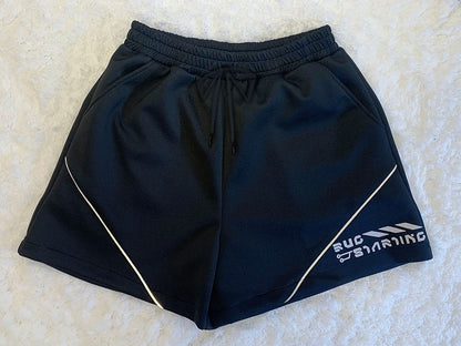 Black Futuristic Cyberpunk Shorts