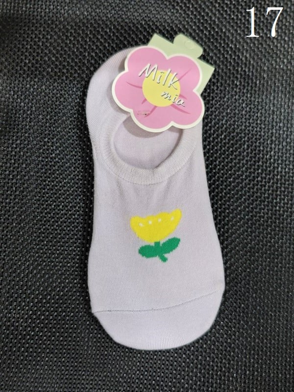 17 Options Colorful Ankle Socks With Cake/Apple/Bear/Puppy/Bowknot/Polka-dot/Striped Pattern/Floral Print