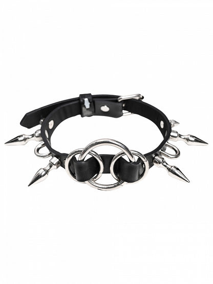 Punk Studs Black PU Choker