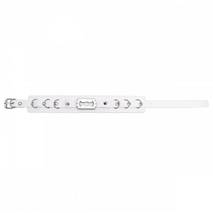 Punk Studs White Blade Design PU Choker
