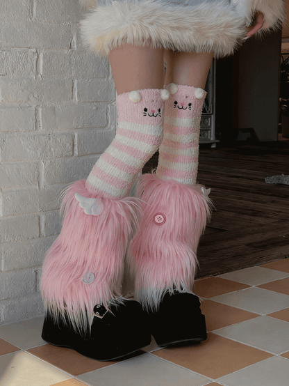 2 Color Options Striped Pattern Stockings